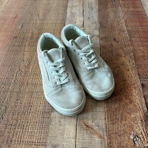 Kids Vans Old Skool Suede Sneakers Size 12 US - Mint Blue Green